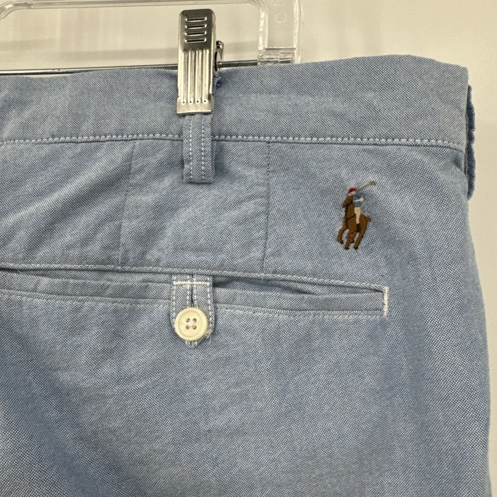 Polo Ralph Lauren Pants Mens‎ 40x32 Blue Chino Classic Fit Flat Front Casual